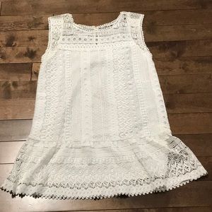 BB Dakota Lace Dress-White-Size S